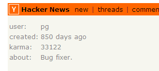 Karma on Hacker News
